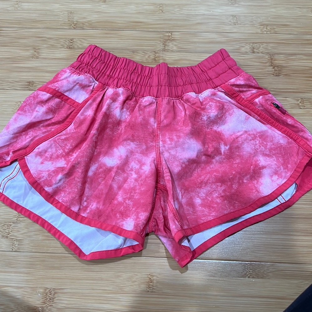 Pink lululemon shorts
